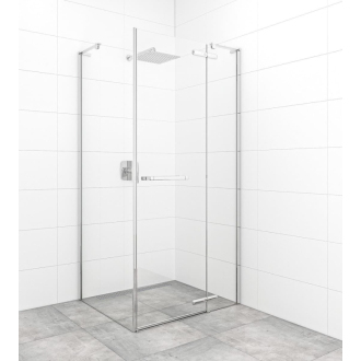 SAT Sprchovací kút štvorec 90x90, dvere+pev.stena chróm SATTGDN90S90