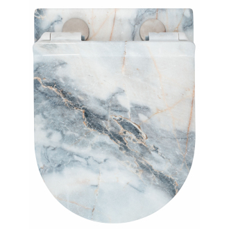 Rea Závesné WC Carlos Duroplast Slim Zm Granit Shiny REA-C8002