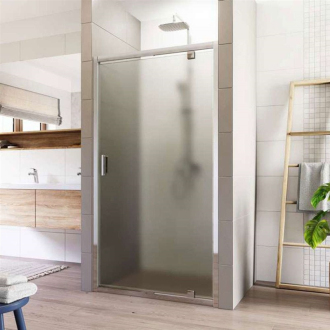 Mereo Lima sprchové dvere pivotové, 80x190 cm, chróm ALU, sklo Point 6 mm CK80912K