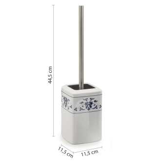 CIXI WC kefa na postavenie, porcelán, biela/modrá CX3389