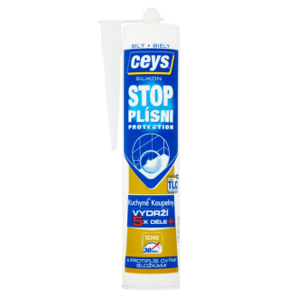 STOP PLIESNI, sanitárny silikón, 280ml, biela 42505540