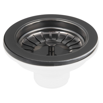 Drezová nerez výpusť 6/4", čierna 155.121.6