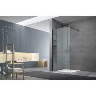 SAT Walk-in sprchová zástena 107x200 profil, dekor.sklo, doplnky SATBWI110MRPRDOPLC