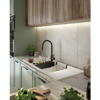 Deante MAGNETIC Granitový dvojdrez, alabaster ZRM_A213