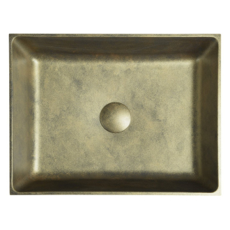 FORMIGO betónové umývadlo, 47,5x14x36,5 cm, zlatá FG111