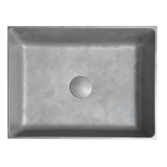 FORMIGO betónové umývadlo, 47,5x14x36,5 cm, strieborná FG112