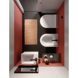 KUBE X bidet závesný 50x36cm, biela ExtraGlaze 9464111