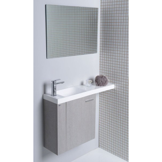 LATUS VI umývadlová skrinka 50x50x22cm, ľavá, dub strieborný (55825) LT615-1111
