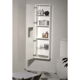 ELLA skrinka vysoká 40x140x20cm, 1x dvierka, ľavá/pravá, biela (70126LP) EL400-3030