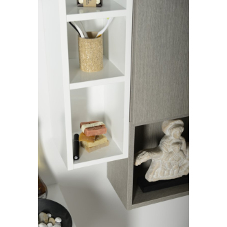 ESPACE otvorená policová skrinka 20x94x22cm, dub strieborný (ESP131) ESC130-1111