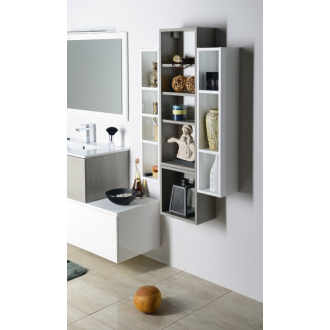 ESPACE otvorená policová skrinka 20x94x22cm, dub strieborný (ESP131) ESC130-1111