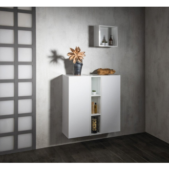 ESPACE otvorená policová skrinka 20x94x22cm, dub strieborný (ESP131) ESC130-1111