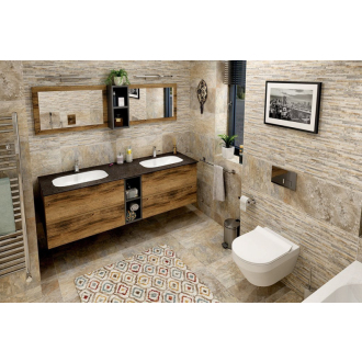 TREOS skrinka spodná policová 20x53x50, 5cm, čierna mat (TS021) TS020-3535