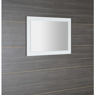 TREOS zrkadlo v ráme 750x500x28mm, biela mat (TS750) TS750-3131