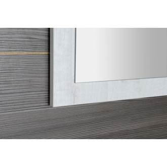 TREOS zrkadlo v ráme 750x500x28mm, dub Polar (TS752) TS750-1010