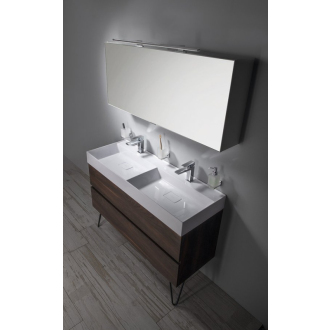 ODETTA umývadlová skrinka 118x50x43, 5cm, dub strieborný DT120-1111