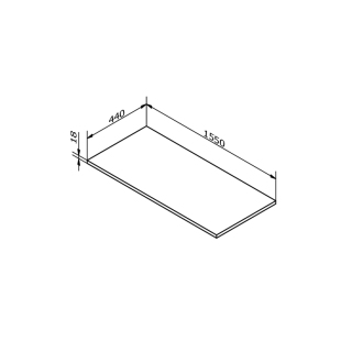 Doska DTDL 1554x18x440mm, brest bardini DT155-1313