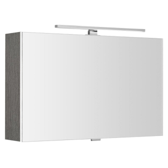 CLOE galerka s LED osvetlením 80x50x18cm, dub strieborný CE080-0011