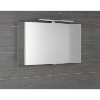 CLOE galerka s LED osvetlením 80x50x18cm, dub strieborný CE080-0011