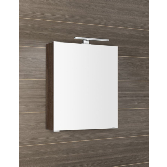 MIRRÓ galerka s LED osvetlením, 60x70x16cm, ľavá/pravá, borovica rustik MC060-0016