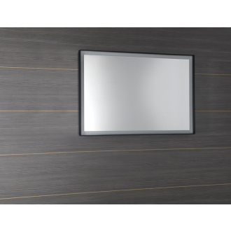 SORT LED podsvietené zrkadlo 100x70cm, matná čierna ST100
