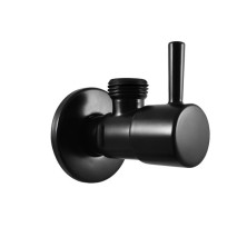 RAV SLEZÁK ventil rohový s keramickým vrškom 1/2“x3/8“ - čierna matná RV0238CMAT