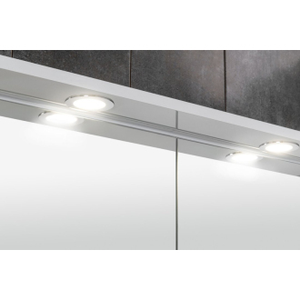 KAWA galerka s LED osvetlením 60x70x25, 5cm, biela WGL60