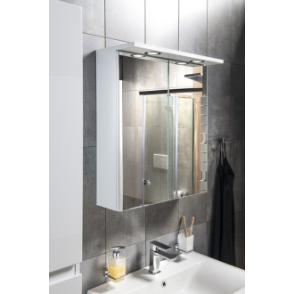KAWA galerka s LED osvetlením 60x70x25, 5cm, biela WGL60