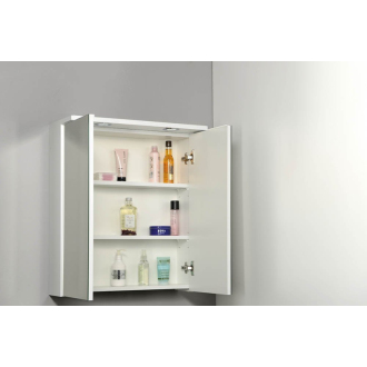 KAWA galerka s LED osvetlením 60x70x25, 5cm, biela WGL60