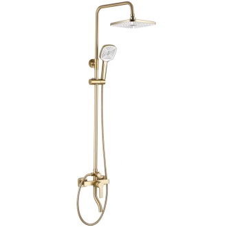 REA ARGUS Sprchový set, brúsená zlatá REA-P7841