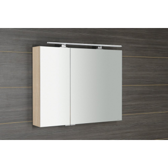 MIRRÓ galerka s LED osvetlením, 90x70x16cm, brest bardini MC090-0013