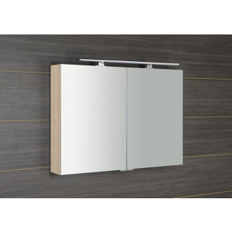 MIRRÓ galerka s LED osvetlením, 100x70x16cm, brest bardini MC100-0013