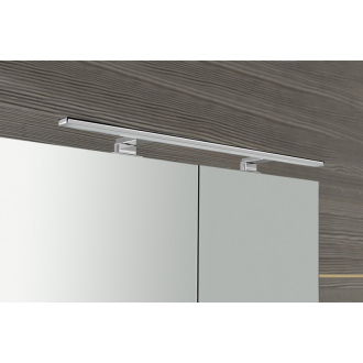 MIRRÓ galerka s LED osvetlením, 100x70x16cm, borovica rustik MC100-0016
