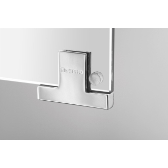 MIRRÓ galerka s LED osvetlením, 3x dvierka, 120x70x16cm, dub strieborný MC121-0011