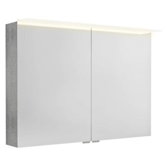 LINEX galerka s LED osvetlením, 100x70x15cm, dub strieborný LX100-0011