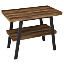 TWIGA umývadlový stolík 80x72x50 cm, čierna mat/dub tmavý