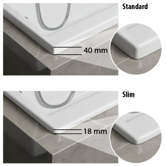 CLEO SLIM obdĺžniková vaňa 170x70x48cm, biela 74611S