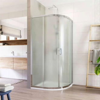 Mereo Lima sprchový kút, R 550, 90x90x190 cm, chróm ALU, sklo Point 6 mm CK608B22K