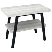TWIGA umývadlový stolík 80x72x50 cm, čierna mat/dub starobiely