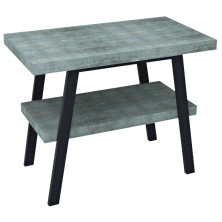 TWIGA umývadlový stolík 80x72x50 cm, čierna mat/aquamarine