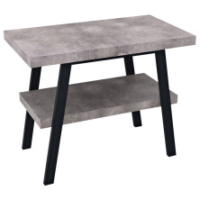 TWIGA umývadlový stolík 80x72x50 cm, čierna mat/cement