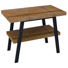 TWIGA umývadlový stolík 80x72x50 cm, čierna mat/old wood