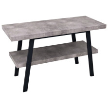 TWIGA umývadlový stolík 110x72x50 cm, čierna mat/cement