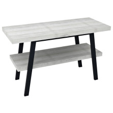 TWIGA umývadlový stolík 130x72x50 cm, čierna mat/dub starobiely