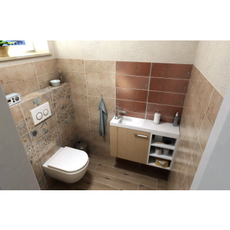 LATUS VI otvorená policová skrinka 30x50x22cm, dub alabama LT620-2222