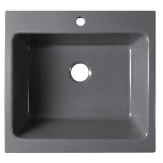 ARYA keramický drez s otvorom pre batériu 66x62 cm, antracit 50166-112