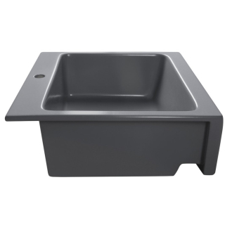 ARYA keramický drez s otvorom pre batériu 66x62 cm, antracit 50166-112