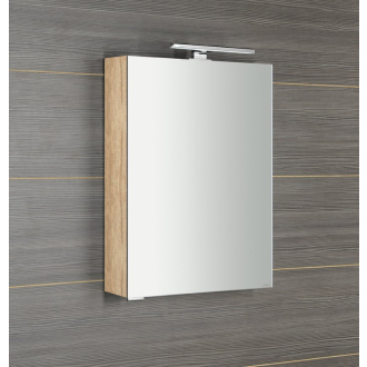 MIRRÓ galerka s LED osvetlením, 50x70x16cm, ľavá/pravá, dub alabama MC050-0022