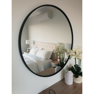 REA Zrkadlo 50cm, čierna HOM-03687
