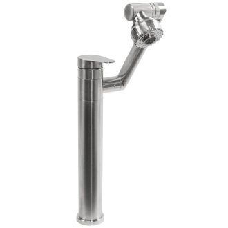 REA PACO Umývadlová batéria INOX, brúsený nikel, vysoká REA-B0537